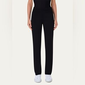 Akris Punto Black Francoise Trousers Sz 12 NWT MSRP 495‎